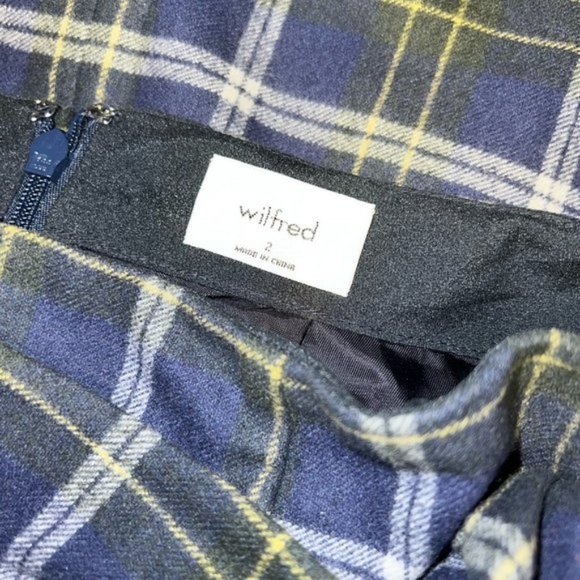 WILFRED Dorine Tartan Skirt SIZE 2 *BRAND New!!* Aritiza - Picture 5 of 5